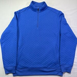 Ralph Lauren Men’s RLX Quilted Double-Knit Quarter-Zip Pullover - M